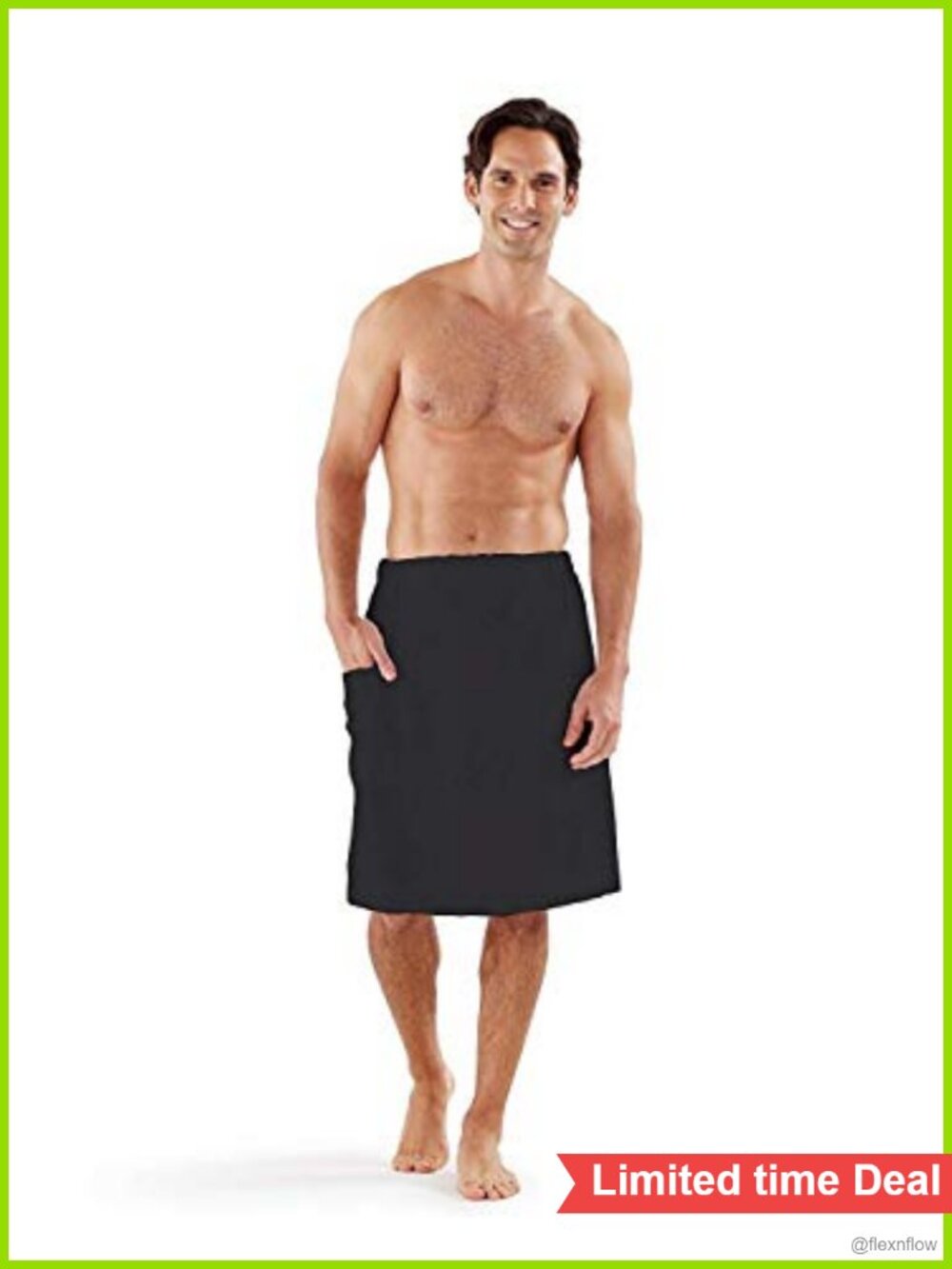 Mens Cotton Terry Towel Wrap Bath Spa Shower Body Wrap